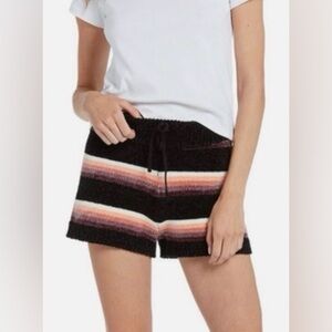 Volcom Women’s Bubble Tea Full Elastic With Tie Black Shorts Size L Sku#151